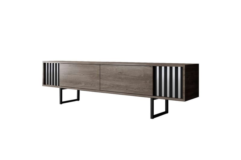 Jeval Tv-bänk 180 cm - Ljusbrun/Svart - Möbler - Vardagsrum - Tv-möbler & mediamöbler - Tv-bänkar