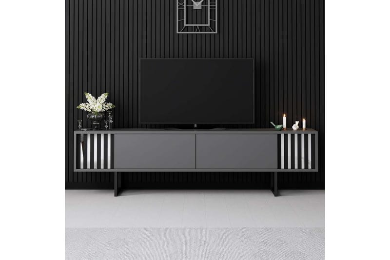 Jeval Tv-bänk 180 cm - Svart/Antracit - Möbler - Vardagsrum - Tv-möbler & mediamöbler - Tv-bänkar