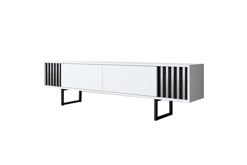 Jeval Tv-bänk 180 cm - Svart/Vit - Möbler - Vardagsrum - Tv-möbler & mediamöbler - Tv-bänkar