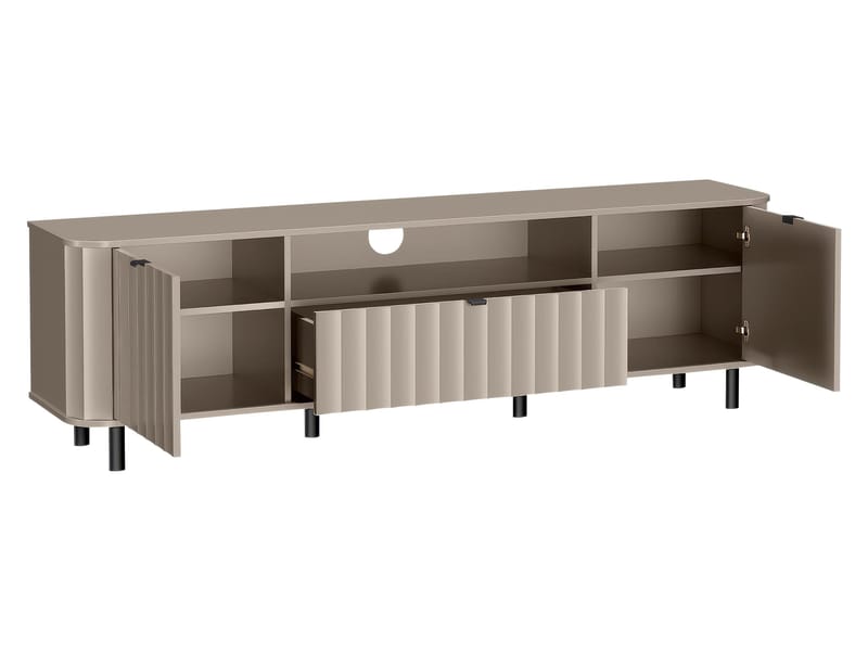 Joriel Tv-bänk 196 cm - Beige|svart - Möbler - Vardagsrum - Tv-möbler & mediamöbler - Tv-bänkar