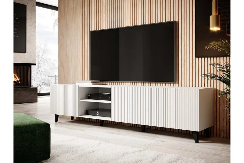 Juniskär Tv-bänk 40x52x200 cm Scandinavian Choice Vit - Möbler - Vardagsrum - Tv-möbler & mediamöbler - Tv-bänkar