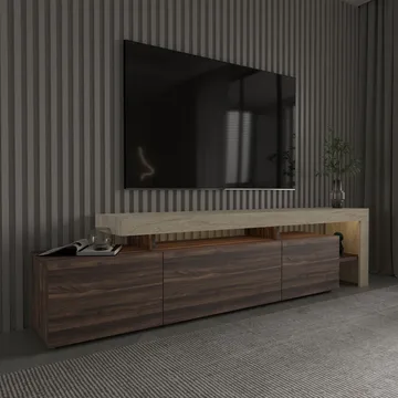 Jurukovo TV-bänk 192x53x37 cm - Valnöt - Möbler - Vardagsrum - Tv-möbler & mediamöbler - Tv-bänkar