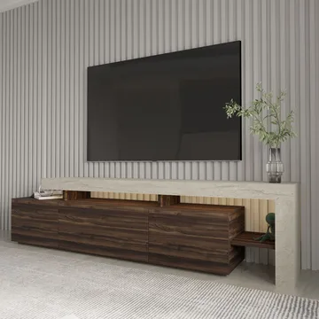 Jurukovo TV-bänk 192x53x37 cm - Valnöt - Möbler - Vardagsrum - Tv-möbler & mediamöbler - Tv-bänkar