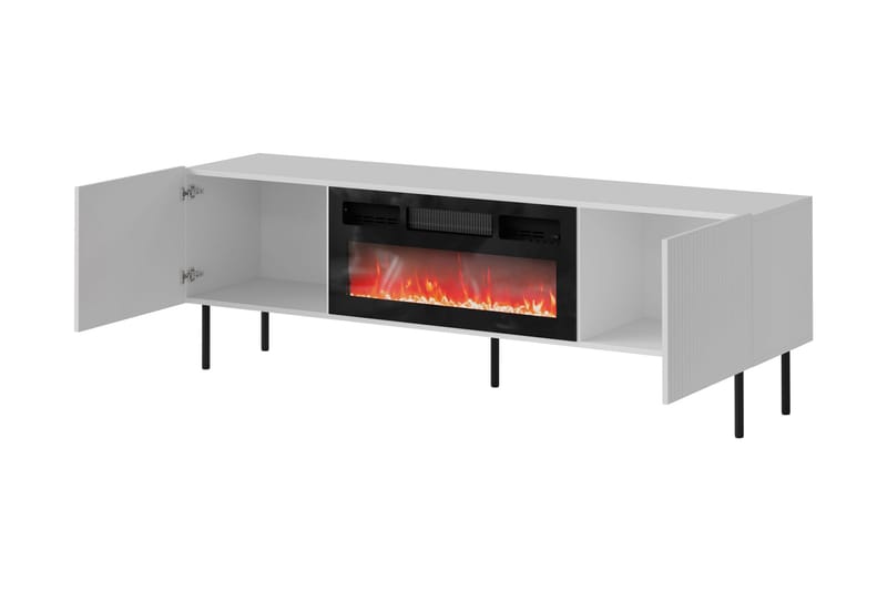 Kamta Tv-bänk 180 cm - Svart - Möbler - Vardagsrum - Tv-möbler & mediamöbler - Tv-bänkar
