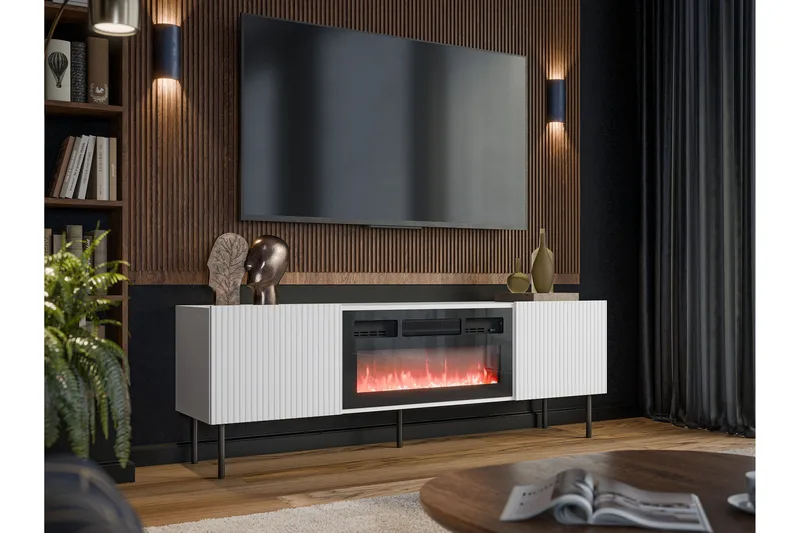 Kamta Tv-bänk 180 cm - Vit - Möbler - Vardagsrum - Tv-möbler & mediamöbler - Tv-bänkar