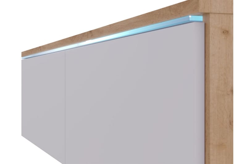 Kanak Tv-bänk 140 cm - Natur/Vit - Möbler - Vardagsrum - Tv-möbler & mediamöbler - Tv-bänkar