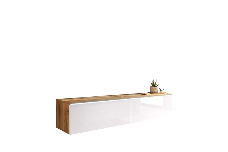 Kanak Tv-bänk 140 cm - Natur/Vit - Möbler - Vardagsrum - Tv-möbler & mediamöbler - Tv-bänkar