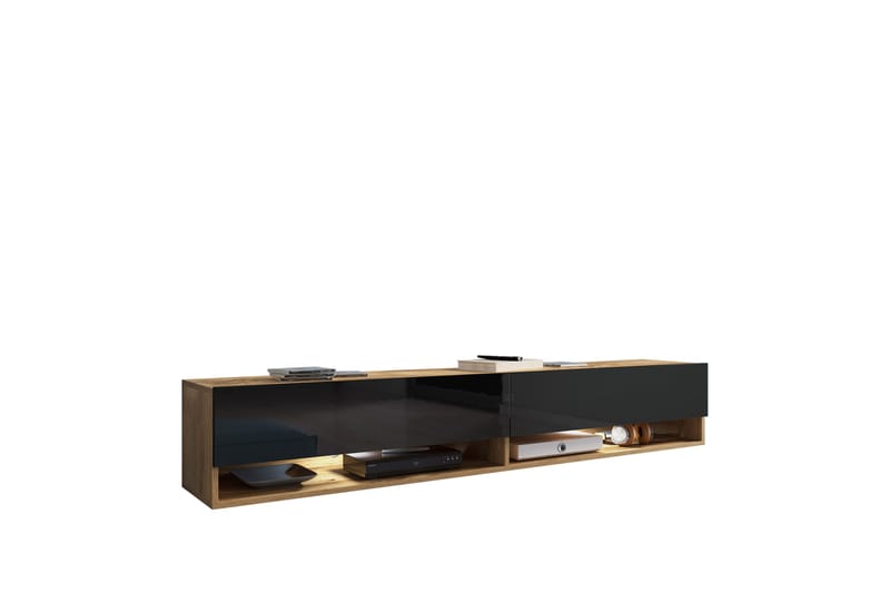 Kanak Tv-bänk 180 cm - Svart - Möbler - Vardagsrum - Tv-möbler & mediamöbler - Tv-bänkar