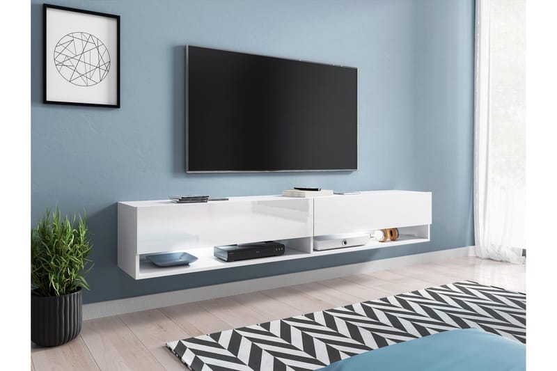 Kanak Tv-bänk 180 cm - Vit - Möbler - Vardagsrum - Tv-möbler & mediamöbler - Tv-bänkar