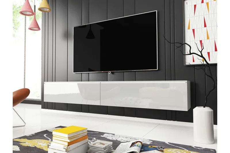 Kanak Tv-bänk 180 cm - Vit - Möbler - Vardagsrum - Tv-möbler & mediamöbler - Tv-bänkar