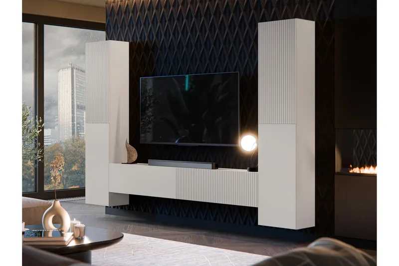 Kangana Tv-möbelset - Beige - Möbler - Vardagsrum - Tv-möbler & mediamöbler - Tv-möbelset