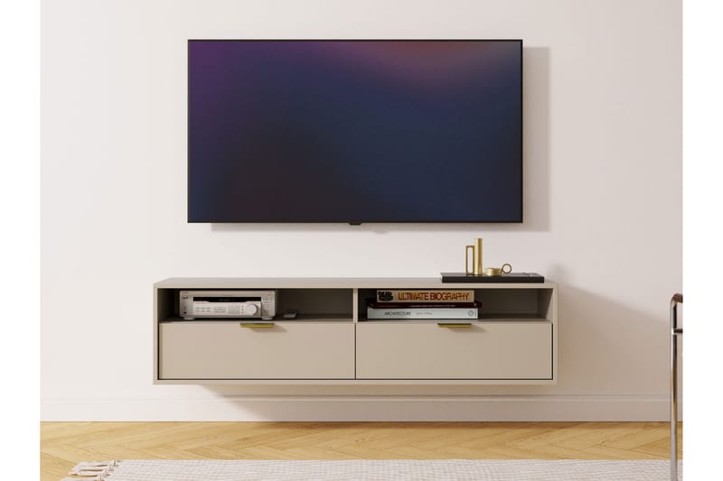 Kanon Tv-bänk 140 cm - Beige - Möbler - Vardagsrum - Tv-möbler & mediamöbler - Tv-bänkar