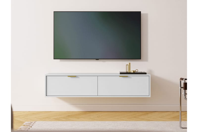 Kanta Tv-bänk 140 cm - Vit - Möbler - Vardagsrum - Tv-möbler & mediamöbler - Tv-bänkar