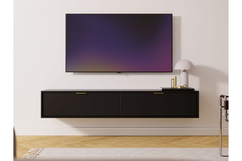 Kanta Tv-bänk 175 cm - Svart - Möbler - Vardagsrum - Tv-möbler & mediamöbler - Tv-bänkar