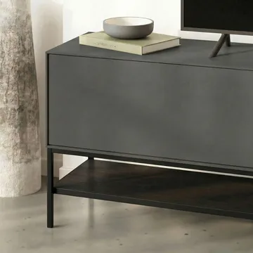 Kenvor Tv-bänk 180 cm - Antracit/Wood Black/Svart - Möbler - Vardagsrum - Tv-möbler & mediamöbler - Tv-bänkar