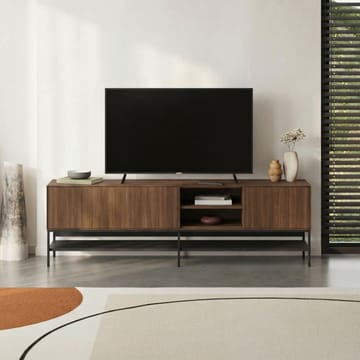 Kenvor Tv-bänk 180 cm - Milano Walnut, Wood Black, Black - Möbler - Vardagsrum - Tv-möbler & mediamöbler - Tv-bänkar