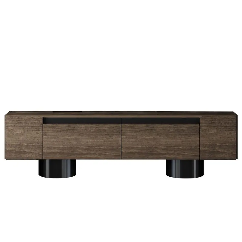Kumail Tv-bänk 180 cm - Brun/Svart - Möbler - Vardagsrum - Tv-möbler & mediamöbler - Tv-bänkar