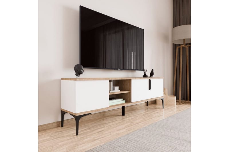 Kunar Tv-bänk 180 cm - Vit - Möbler - Vardagsrum - Tv-möbler & mediamöbler - Tv-bänkar