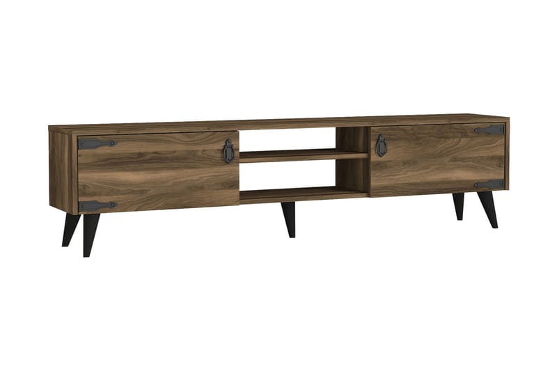 KYRKEBERG TV-Bänk 180 cm Brun/Svart - Tv-bänkar