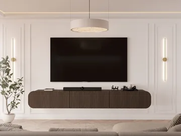 Lerva Tv-bänk 239 cm - Brun - Möbler - Vardagsrum - Tv-möbler & mediamöbler - Tv-bänkar