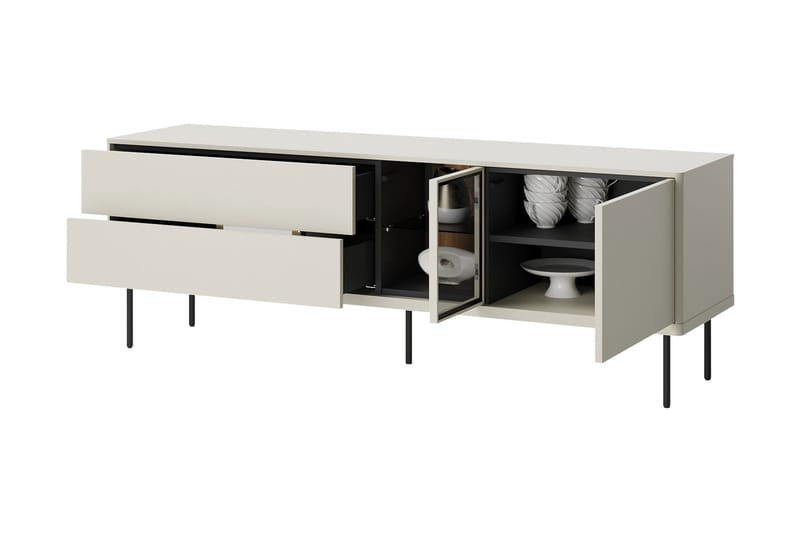 Levisa Tv-bänk 161x41 cm - Beige - Möbler - Vardagsrum - Tv-möbler & mediamöbler - Tv-bänkar