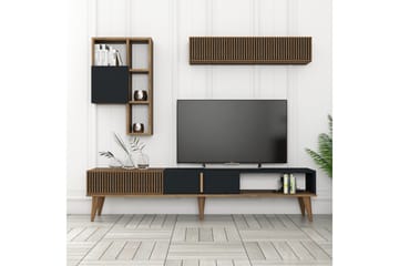 Lissione Tv-bänk 180 cm - Valnöt/Antracit - Möbler - Vardagsrum - Tv-möbler & mediamöbler - Tv-bänkar