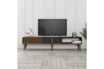 Lissione Tv-bänk 180 cm - Valnöt/Antracit - Möbler - Vardagsrum - Tv-möbler & mediamöbler - Tv-bänkar