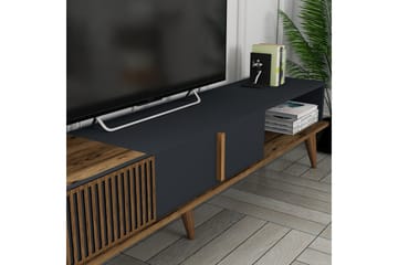 Lissione Tv-bänk 180 cm - Valnöt/Antracit - Möbler - Vardagsrum - Tv-möbler & mediamöbler - Tv-bänkar