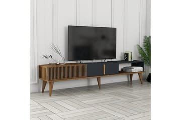 Lissione Tv-bänk 180 cm - Valnöt/Antracit - Möbler - Vardagsrum - Tv-möbler & mediamöbler - Tv-bänkar