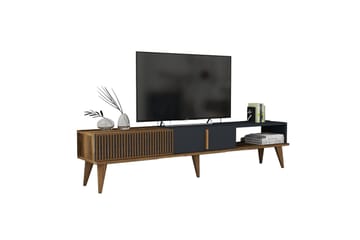 Lissione Tv-bänk 180 cm - Valnöt/Antracit - Möbler - Vardagsrum - Tv-möbler & mediamöbler - Tv-bänkar