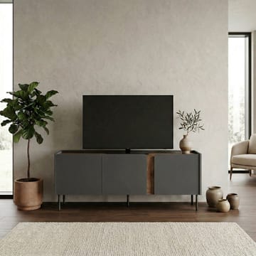 Lomar TV-bänk 140x53,9x35,5 cm - Antracit/Naturlig ek/Svart - Möbler - Vardagsrum - Tv-möbler & mediamöbler - Tv-bänkar