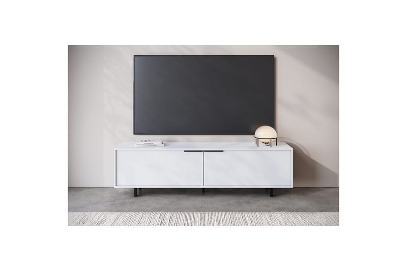 Lowboard Alberto 180x38x50 cm, Vit - 180x38x50 cm, Vit - Möbler - Vardagsrum - Tv-möbler & mediamöbler - Tv-bänkar