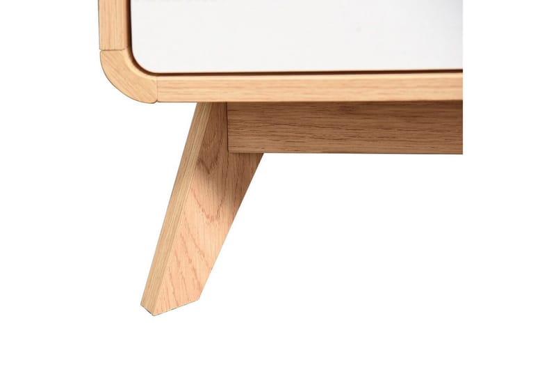 Lowboard Cassie 100x51x40 cm, Ek/Vit - 100x51x40 cm, Ek/Vit - Möbler - Vardagsrum - Tv-möbler & mediamöbler - Tv-bänkar