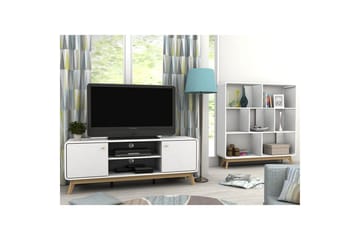 Lowboard Cassie 140x39x53 cm, Vit/Vit - 140x39x53 cm, Vit/Vit - Möbler - Vardagsrum - Tv-möbler & mediamöbler - Tv-bänkar