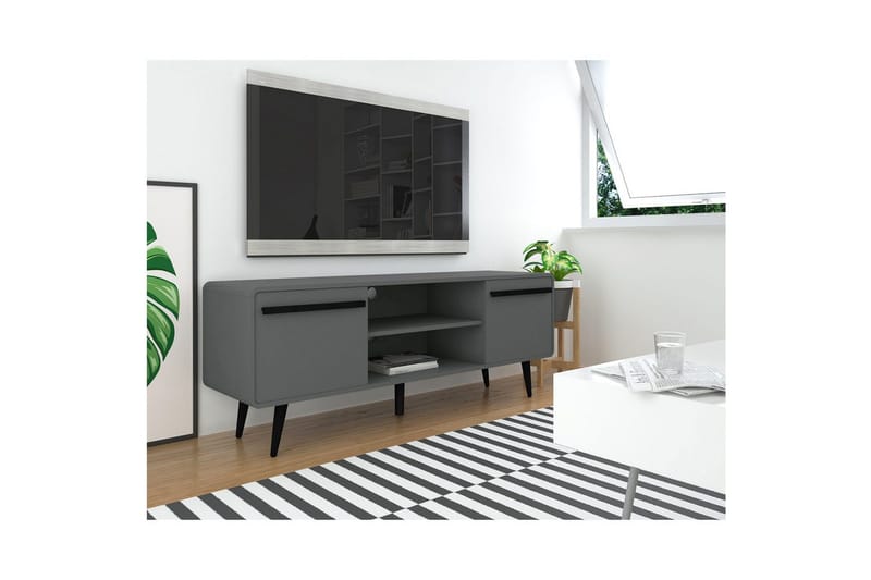 Lowboard Chantal Grå - Grå - Möbler - Vardagsrum - Tv-möbler & mediamöbler - Tv-bänkar