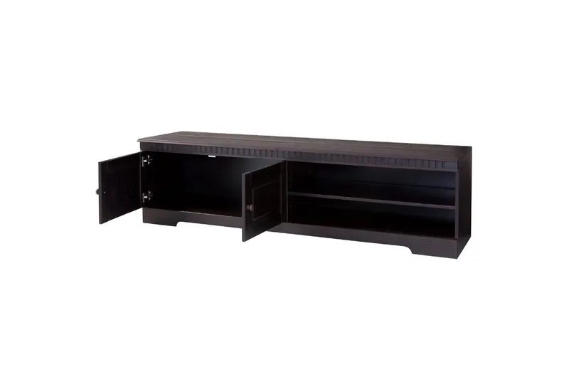 Lowboard Cubrix Havana/lack - Havana/lack - Möbler - Vardagsrum - Tv-möbler & mediamöbler - Tv-bänkar