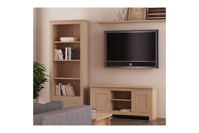 Lowboard Emerald 120x39x58 cm, Natur - 120x39x58 cm, Natur - Möbler - Vardagsrum - Tv-möbler & mediamöbler - Tv-bänkar