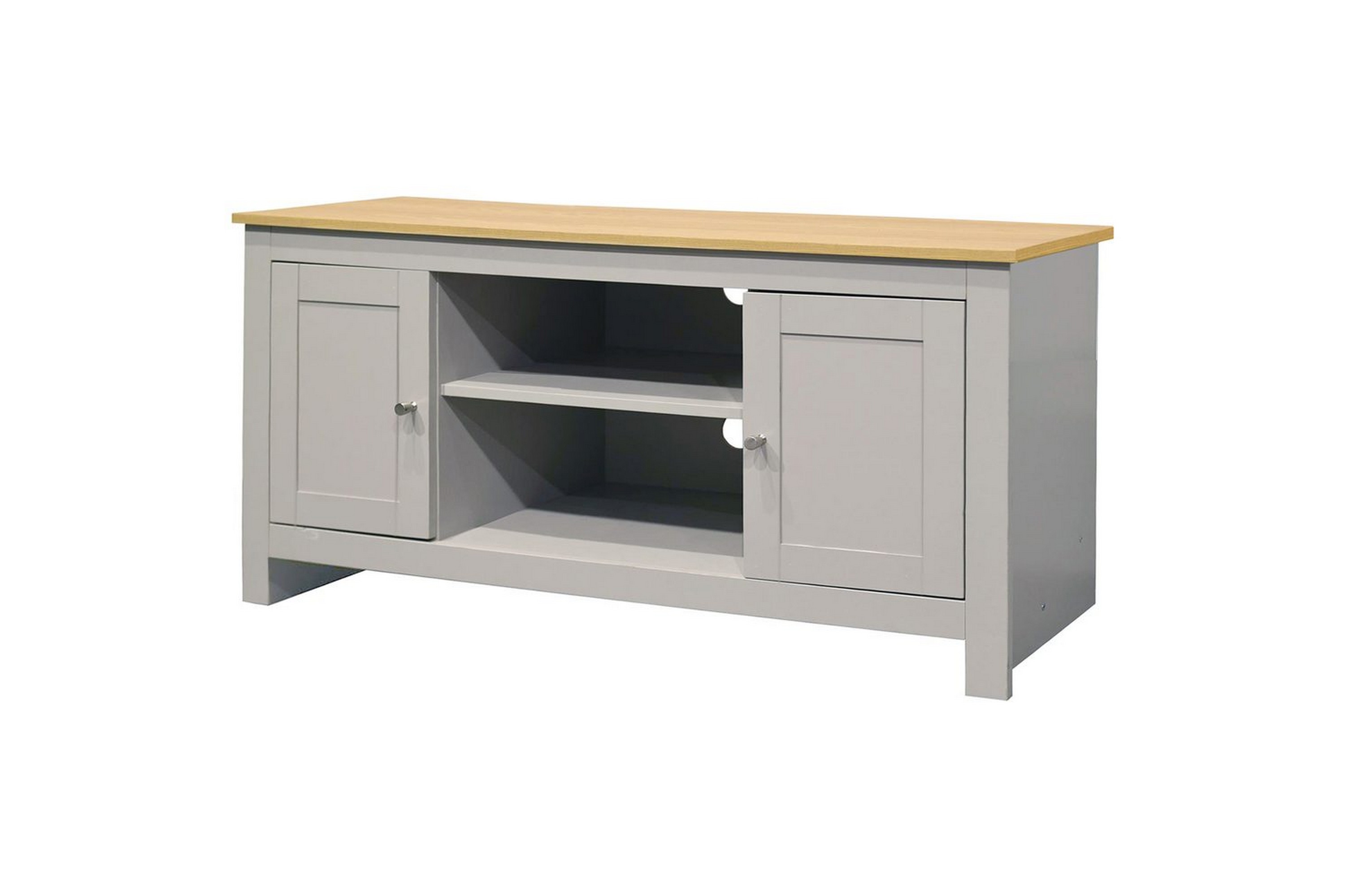 lowboard emerald 120x39x58 cm, natur/grå - 120x39x58 cm, natur/grå