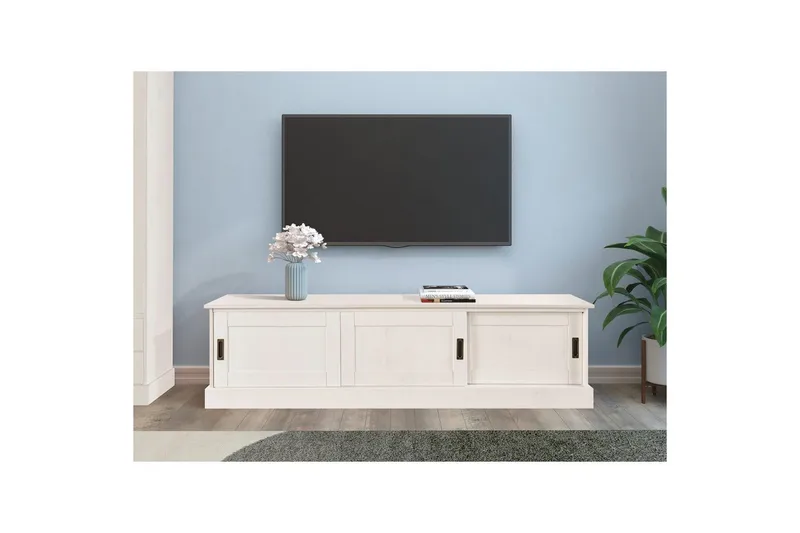 Lowboard Harry Vit - Vit - Möbler - Vardagsrum - Tv-möbler & mediamöbler - Tv-bänkar