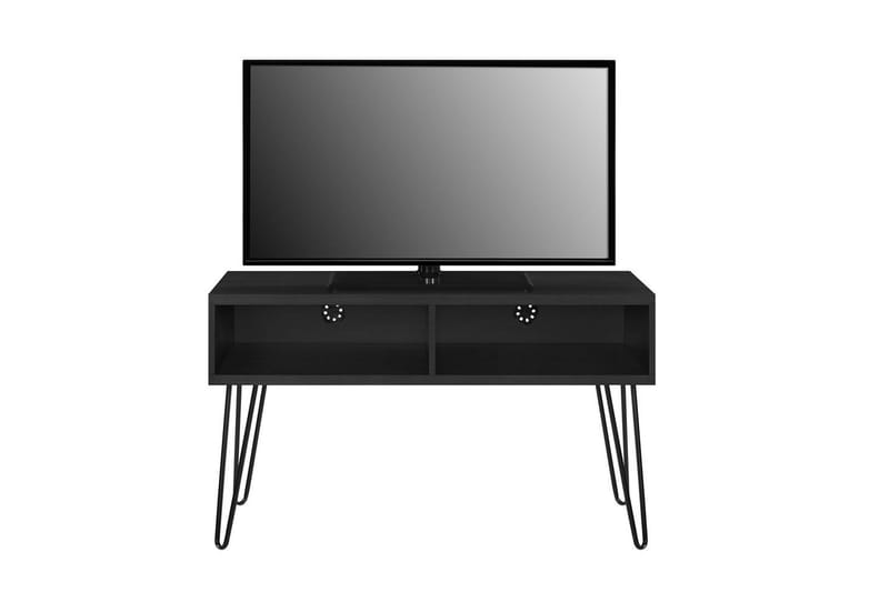 Lowboard Owen Svart/ek - Svart/ek - Möbler - Vardagsrum - Tv-möbler & mediamöbler - Tv-bänkar