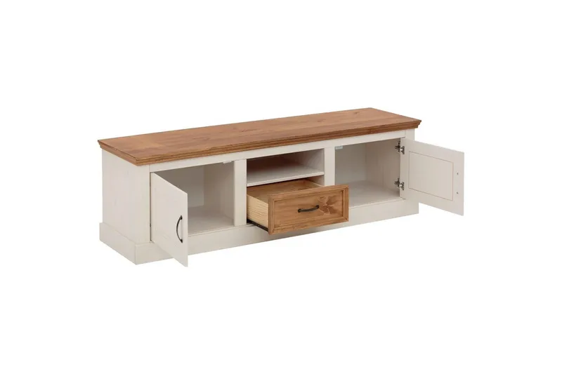 Lowboard Selma Vit/Fläck/Vax - Vit/Fläck/Vax - Möbler - Vardagsrum - Tv-möbler & mediamöbler - Tv-bänkar