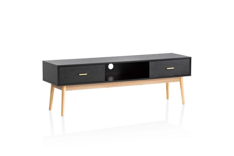 Lowboard Wohnling Ek folierad 2 lådor modern med förvaring modern - Möbler - Vardagsrum - Tv-möbler & mediamöbler - Tv-skåp
