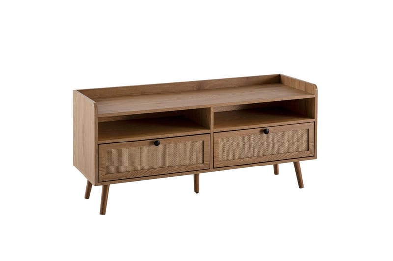 Lowboard Wohnling Ekfolierad med 2 lådor Modern med förvaring Viennes Braid Modern - Möbler - Vardagsrum - Tv-möbler & mediamöbler - Tv-skåp