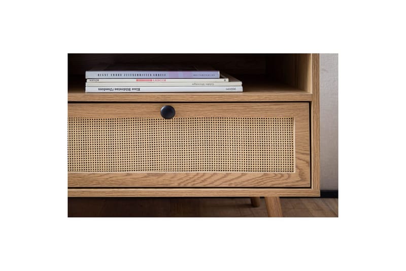 Lowboard Wohnling Ekfolierad med 2 lådor Modern med förvaring Viennes Braid Modern - Möbler - Vardagsrum - Tv-möbler & mediamöbler - Tv-skåp