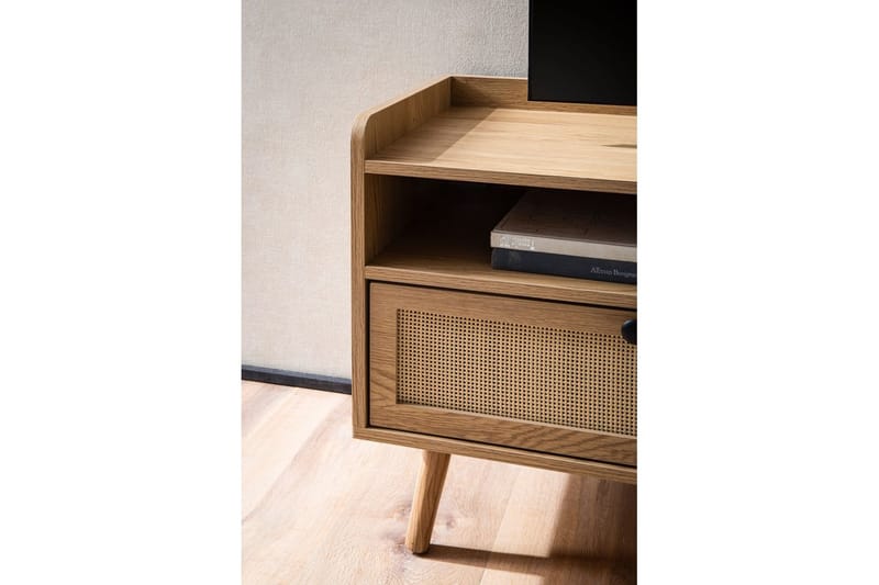 Lowboard Wohnling Ekfolierad med 2 lådor Modern med förvaring Viennes Braid Modern - Möbler - Vardagsrum - Tv-möbler & mediamöbler - Tv-skåp