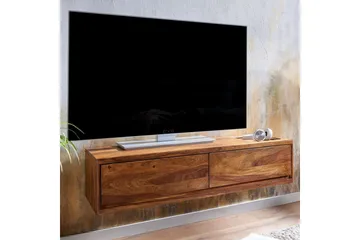 Lowboard Wohnling Massivt trä hängande med 2 lådor lantstil - Möbler - Vardagsrum - Tv-möbler & mediamöbler - Tv-bänkar
