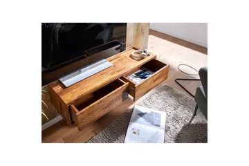 Lowboard Wohnling Massivt trä hängande med 2 lådor lantstil - Möbler - Vardagsrum - Tv-möbler & mediamöbler - Tv-bänkar