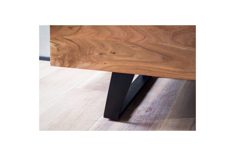 Lowboard Wohnling Massivt trä med 2 dörrar 1 låda träd kant lantlig stil - Möbler - Vardagsrum - Tv-möbler & mediamöbler - Tv-skåp