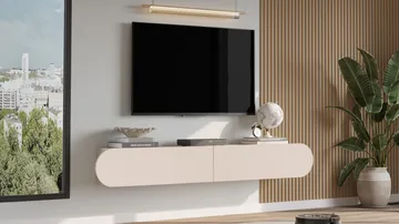 Lumina TV-bänk 180x29,5x31,6 cm - Sand - Möbler - Vardagsrum - Tv-möbler & mediamöbler - Tv-bänkar