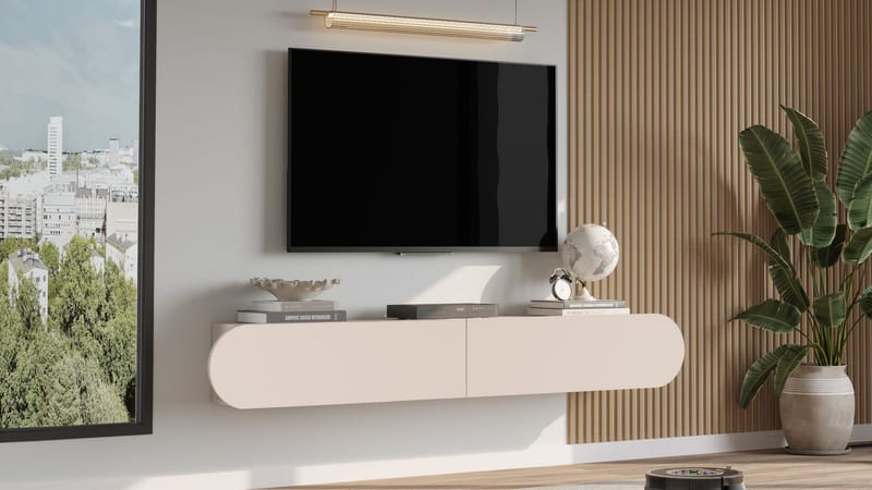 Lumina TV-bänk 180x29,5x31,6 cm - Sand - Möbler - Vardagsrum - Tv-möbler & mediamöbler - Tv-bänkar
